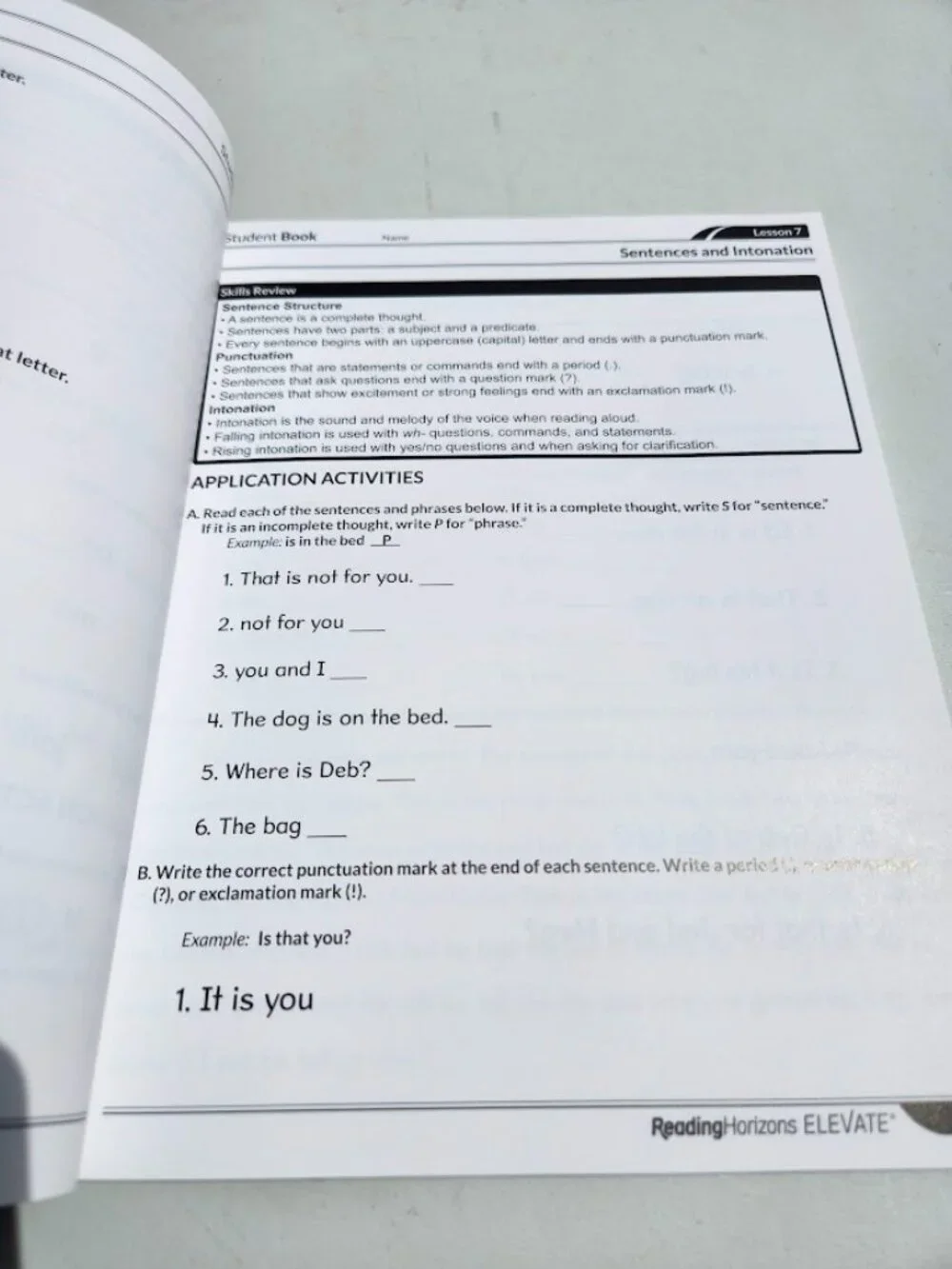 NEW ReadingHorizons Elevate Student Book Workbook Textbook Worktext 4th Edition